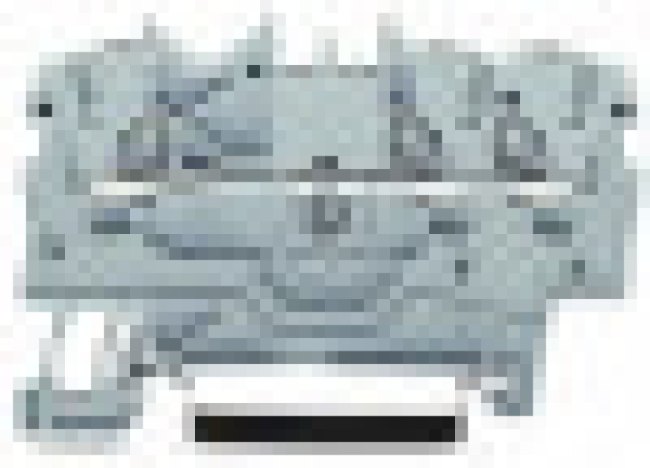2000-1304, 3-пров. проходная клемма, 0,14 - 1 (1,5) мм2, Ex e II, синяя