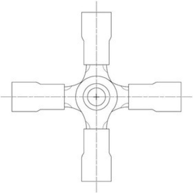 19204-0013, Terminals 4-WAY INSULKRIMP (B- INSULKRIMP (B-2XCX)