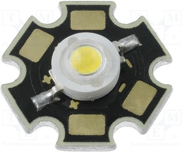 LL-HP60NW6EB, Power LED; STAR; white warm; 120°; P: 1W; 80?90lm