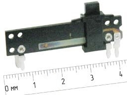 Резистор переменный движковый 500к\B\40мм\4C5x4\F-2071; №4506 РПдвиж 500к\B\40мм\4C5x4\F-2071\