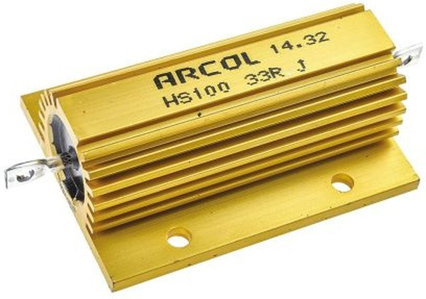 HS100 33R J, Wirewound Resistor 100W, 33Ohm, 5% HS100 33R J, Wirewound Resistor 100W, 33Ohm, 5%