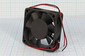 Вентилятор 60x60x20, напряжение 12В, ток 0,15А, выводы 2L, подшипник скольжения, FSY62S12M