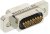 M83513/01-BN, M83513 15 Way Cable Mount D-sub Connector Plug