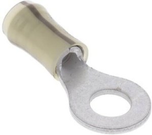2-34806-3, Terminals NYL-RING 16-14 Y/BK #1/4 M6+