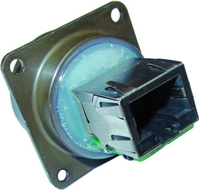 RJF71ZN, Female Ethernet Connector, Jam Nut, Cat5e RJF71ZN, Female Ethernet Connector, Jam Nut, Cat5e