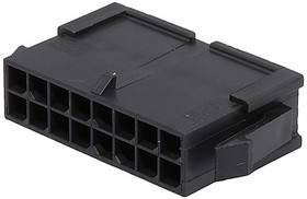 0430201600, Headers &amp; Wire Housings MICRO-FIT 3.0 PLG 02X08P