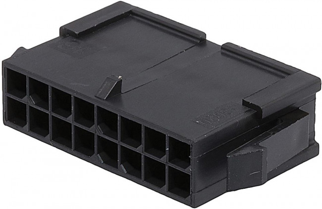 0430201600, Headers &amp; Wire Housings MICRO-FIT 3.0 PLG 02X08P