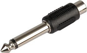 PSG08617, Переходник разъема, RCA / Phono, 1 вывод(-ов), Гнездо, Моно - 6.35мм, 1 вывод(-ов), Штекер