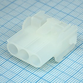 50842030, Корпус однорядного разъема с шагом 6,35мм, на 3 контакта