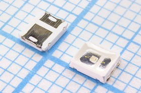 Светодиод голубой SMD 1411=3.5x2.8х0.8мм, 2550мкд, прозрачная линза, угол 120град; №11934B СД SMD03528C2\глб\ 2550\120\пр\ST- 2835BC-0IKR-47