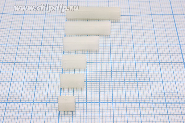 Стойка для печатных плат HTP-310, нейлон, M3; Q-3646 стойка L10,0\М3\S5\пл\ проходная\HTP-310