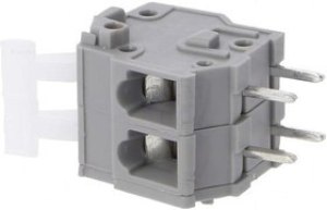 DG242R-5.0-02P-11-00A(H), Нажимной безвинтовой клеммный блок на 2 контакта. Зажим типа зажимная клеть. Серия DG242R-5.0 DG242R-5.0-02P-11-00A(H), Нажимной безвинтовой клеммный блок на 2 контакта. Зажим типа зажимная клеть. Серия DG242R-5.0