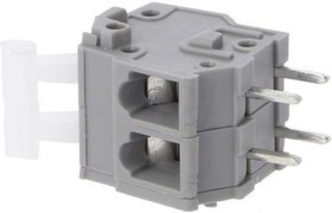 DG242R-5.0-02P-11-00A(H), Нажимной безвинтовой клеммный блок на 2 контакта. Зажим типа зажимная клеть. Серия DG242R-5.0 DG242R-5.0-02P-11-00A(H), Нажимной безвинтовой клеммный блок на 2 контакта. Зажим типа зажимная клеть. Серия DG242R-5.0