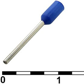 DN00208 blue (0.75x8mm), Наконечник на кабель DN00208, синий, 0.75x8 мм , 0.25 мм2