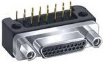 MWDM2L-15PCBRP-.110, D-Sub Micro-D Connectors MICR D PCB 15PIN CNT JKPOST NICKEL