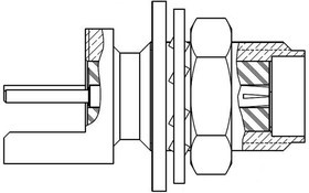 142-0701-873, RF Connectors / Coaxial Connectors JACK ASM,SMA END LAUNCH