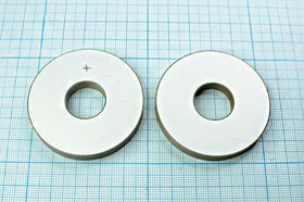 Ультразвуковое кольцо излучатель из пьезокерамики 50xd17x6.5мм, материал PZT8; пэу 50xd17x6,5\кольцо Ультразвуковое кольцо излучатель из пьезокерамики 50xd17x6.5мм, материал PZT8; пэу 50xd17x6,5\кольцо