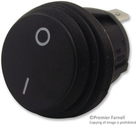 R13-112A8-02-BB-2A, Клавишный переключатель, Вкл.-Выкл., SPST, Без Подсветки, Панель, Черный, Серия R13 R13-112A8-02-BB-2A, Клавишный переключатель, Вкл.-Выкл., SPST, Без Подсветки, Панель, Черный, Серия R13