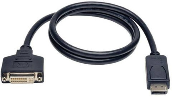 P134-003, HDMI, Displayport & DVI Connectors Tripp Lite DisplayPort to DVI Adapter Video Converter DP to DVI-I M/F 3ft P134-003, HDMI, Displayport & DVI Connectors Tripp Lite DisplayPort to DVI Adapter Video Converter DP to DVI-I M/F 3ft
