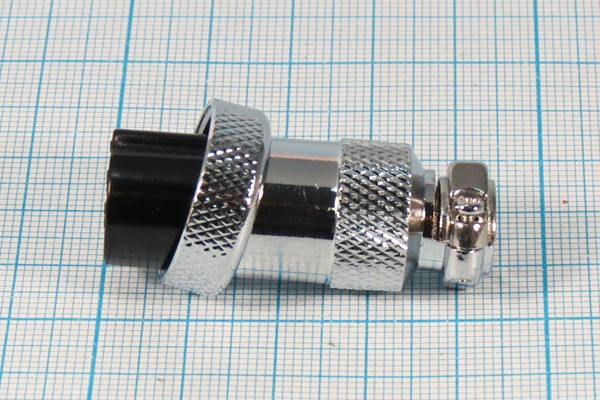 Разъем микрофонный MIC20 розетка, контакты 9P, монтаж на кабель, М19, XS20JK9P-F[MS-DF-20-9]