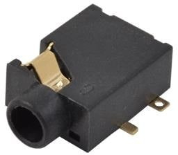 SJ1-3513C-SMT-TR, Phone Connectors 3.5mm SMT low profle 3conductr Ring swtc