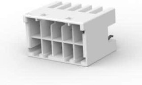 1-1971906-5, Conn Wire to Board HDR 10Power POS 3.3mm Solder ST Top Entry Thru-Hole Box/Tray