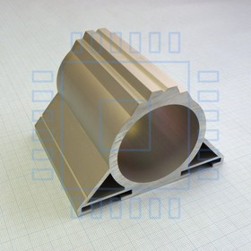 АВК-001Консоль (0.095м), (белый), Консоль крепления на трубу под корпус-радиатор АВК-001 (0.175м)