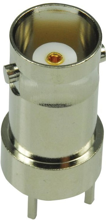 112515, Разъем РЧ / Коаксиальный, BNC Коаксиальный, Прямое Гнездо, Сквозное Отверстие Вертикально, 50 Ом