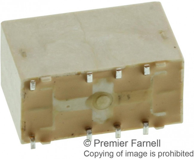 V23079G2001B301, Low Signal Relays - PCB DPDT 5VDC std coil 2500