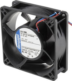 3312NNU, 3300 N - S-Panther Series Axial Fan, 12 V dc, DC Operation, 80m³/h, 1.8W, IP68, 92 x 92 x 32mm