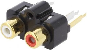 FW6192, Dual V Phono , Socket, Straight