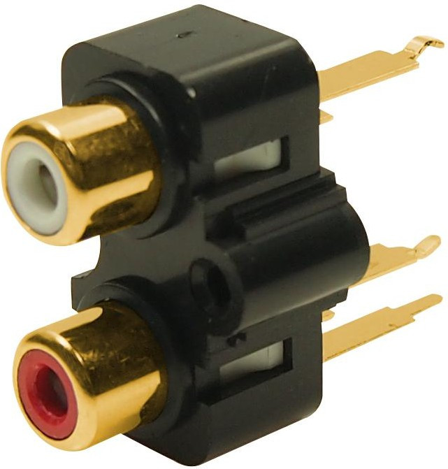 FW6192, Dual V Phono , Socket, Straight