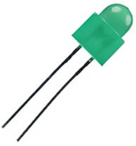 L-453GD, светодиод зеленый d=5мм 15мКд