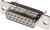 DA15S064HTLF, Amphenol FCI 15 Way Panel Mount D-sub Connector Socket, 2.74mm Pitch