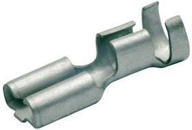 klk18251A, Плоский контактный разъем-вилка (''мама'') неизолированный, латунь, 0.5-1мм2, 2.8x0.8мм, длина L1=12