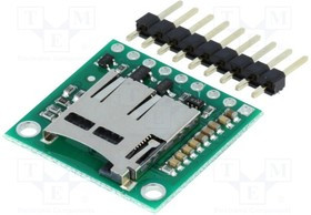 POLOLU-2587, Модуль: адаптер, microSD, 5ВDC, штыревой, microSD