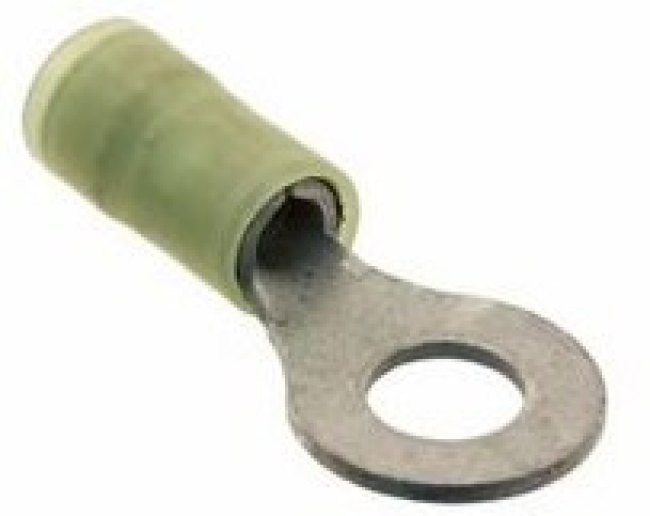 19073-0188, Terminals RING TONGUE STUD 1/4 10-12 AWG