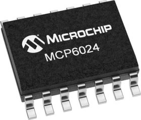 MCP6024T-I/SL, SOIC14 MCP6024T-I/SL, SOIC14