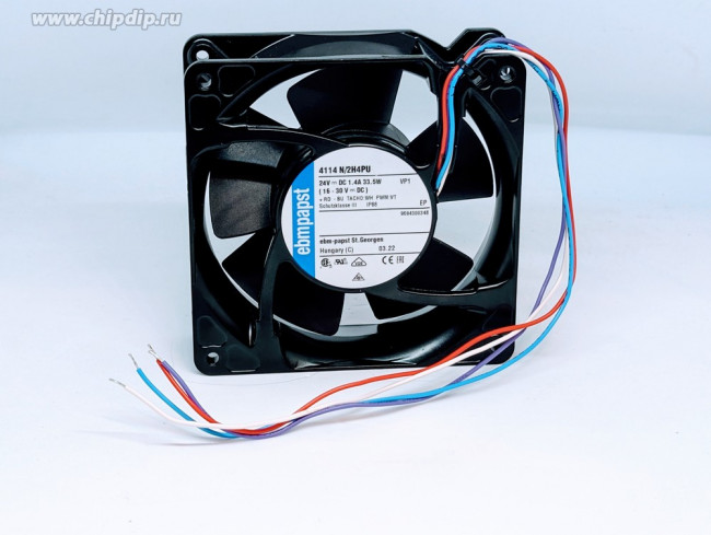 Вентилятор Ebmpapst 4114 N/2H4PU 24V 1.4A 33.5W 12038 4pin