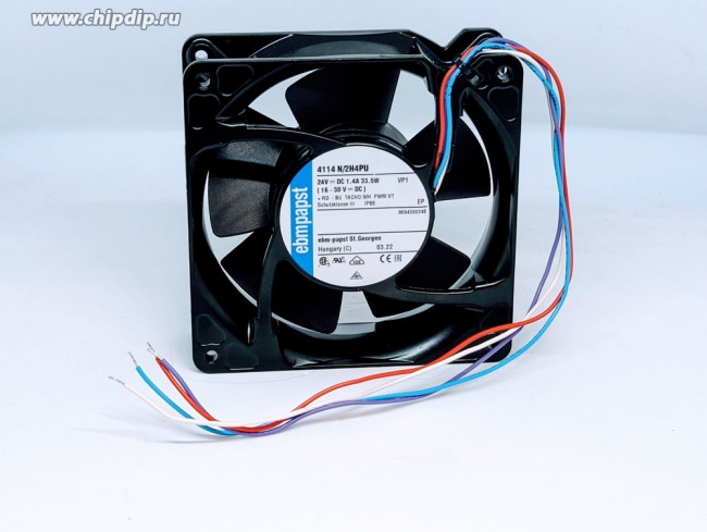 Вентилятор Ebmpapst 4114 N/2H4PU 24V 1.4A 33.5W 12038 4pin