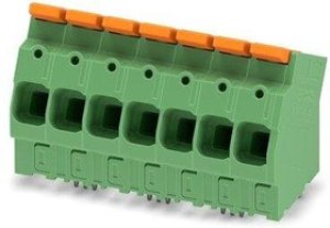 1333826, Conn PC Terminal Block 7 POS 10mm Solder Thru-Hole 76A Cardboard
