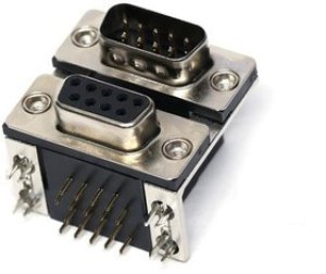 DLS1PS5AN21X, D-Sub Dualport Connectors 9P DSUB R/A PL/SKT THRU-HOLE