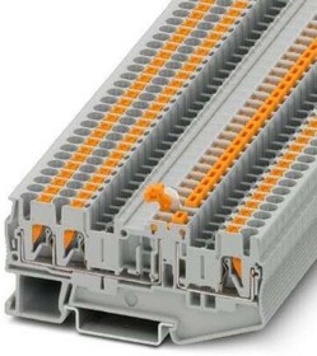 3210170, PT 2 Series Grey Component Terminal Block, 4mm², Push In Termination 3210170, PT 2 Series Grey Component Terminal Block, 4mm², Push In Termination