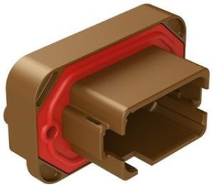 AT15-12PD-BM16, Automotive Connectors Str Flng Mnt PCB Rcp 12POS Brw Tin Cont D AT15-12PD-BM16, Automotive Connectors Str Flng Mnt PCB Rcp 12POS Brw Tin Cont D