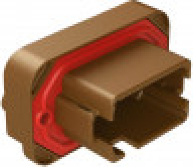 AT15-12PD-BM16, Automotive Connectors Str Flng Mnt PCB Rcp 12POS Brw Tin Cont D