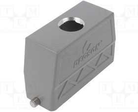 D24B-TEH-4G-M40, Корпус: для разъемов HDC, размер D24B, на провод, прямой, M40