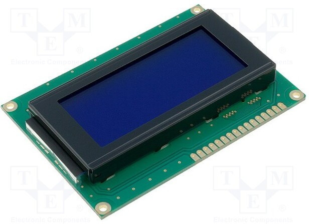 RC1604A-BIW-ESV, Дисплей: LCD, алфавитно-цифровой, STN Negative, 16x4, голубой