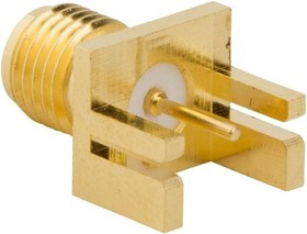 132432, RF Connectors / Coaxial Connectors SMAEdJck.032in PCB50 RoundPostContFlushF