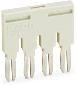 870-404, TERMINAL BLOCK PUSH-IN JUMPER BAR, 4WAY