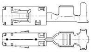 967542-2, Automotive Connectors SENS FLA-KONT 2,8